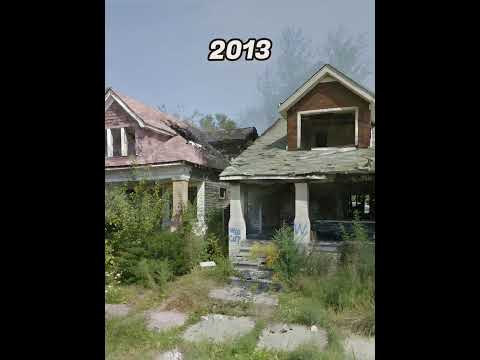 Abandoned town in Detroit, USA #detroit #abandoned #ghosttow