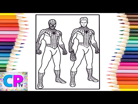 Spiderman as a Peter Parker Coloring Pages/Spiderman IPad Pro Coloring/Disfigure/Blank [NCS Release]