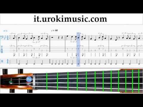 Corso di Violoncello Lukas Graham - 7 Years Tablature Tab Parte#2 um-i276