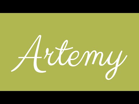 Learn how to Write the Name Artemy Signature Style in Cursive Writing