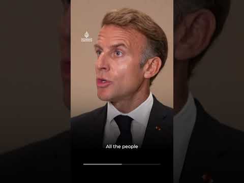Macron says Trump spread rumours about protests