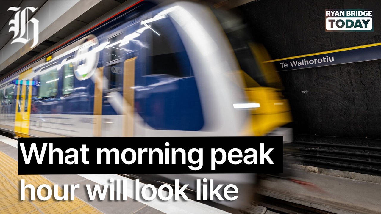 City Rail Link: What morning peak hour will look like at Karanga-a-Hape Station | Ryan Bridge TODAY