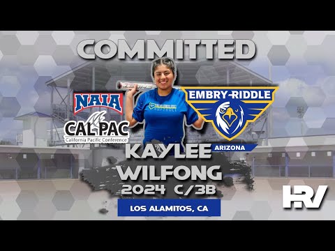 2024 Kaylee Wilfong Committed to Embry Riddle