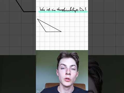 Stumpfwinkliges Dreieck – einfach erklärt #mathematik  #lernen  #shorts