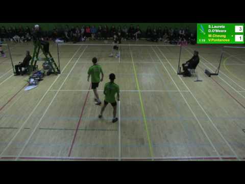 Irish U15 National Finals - MD - S.Laureta/D.O'Meara v M.Cheung/V.Pontanosa