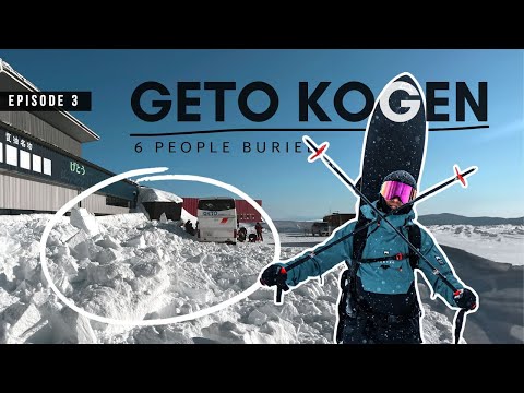GETO KOGEN | Roof Slide In Japan Buries Tourists  #avalanche
