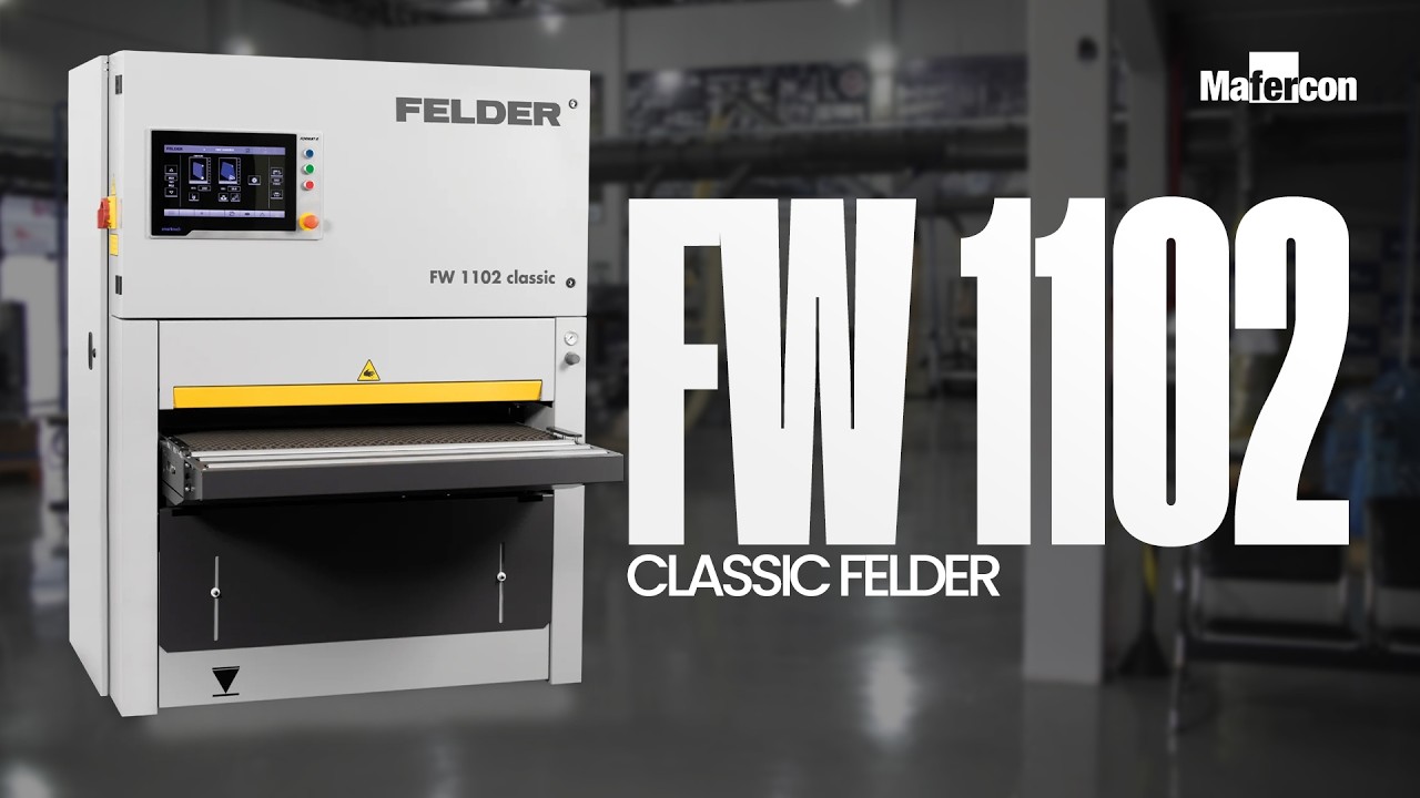 Vídeo do produto Lixadeira de Banda Larga Felder FW 1102 Classic