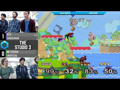 The Studio #3 SSBM - JB IV & Dansdaman Vs. KU | Liekand & Unspecial - Doubles Round Robin