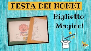 Festa dei nonni - Biglietto magico - I colori scompaiono!