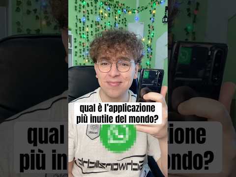 ho scoperto l’applicazione più inutile.