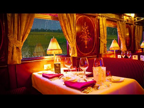 Orient Express - Train Cabin Ambience with Rain and Train Sounds for Sleep and Relaxation