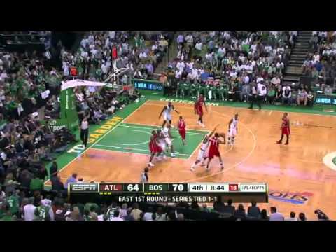 2012 PLAYOFFS GAME 3 Boston Celtics VS Atlanta Hakws (Rajon Rondo Triple Double)