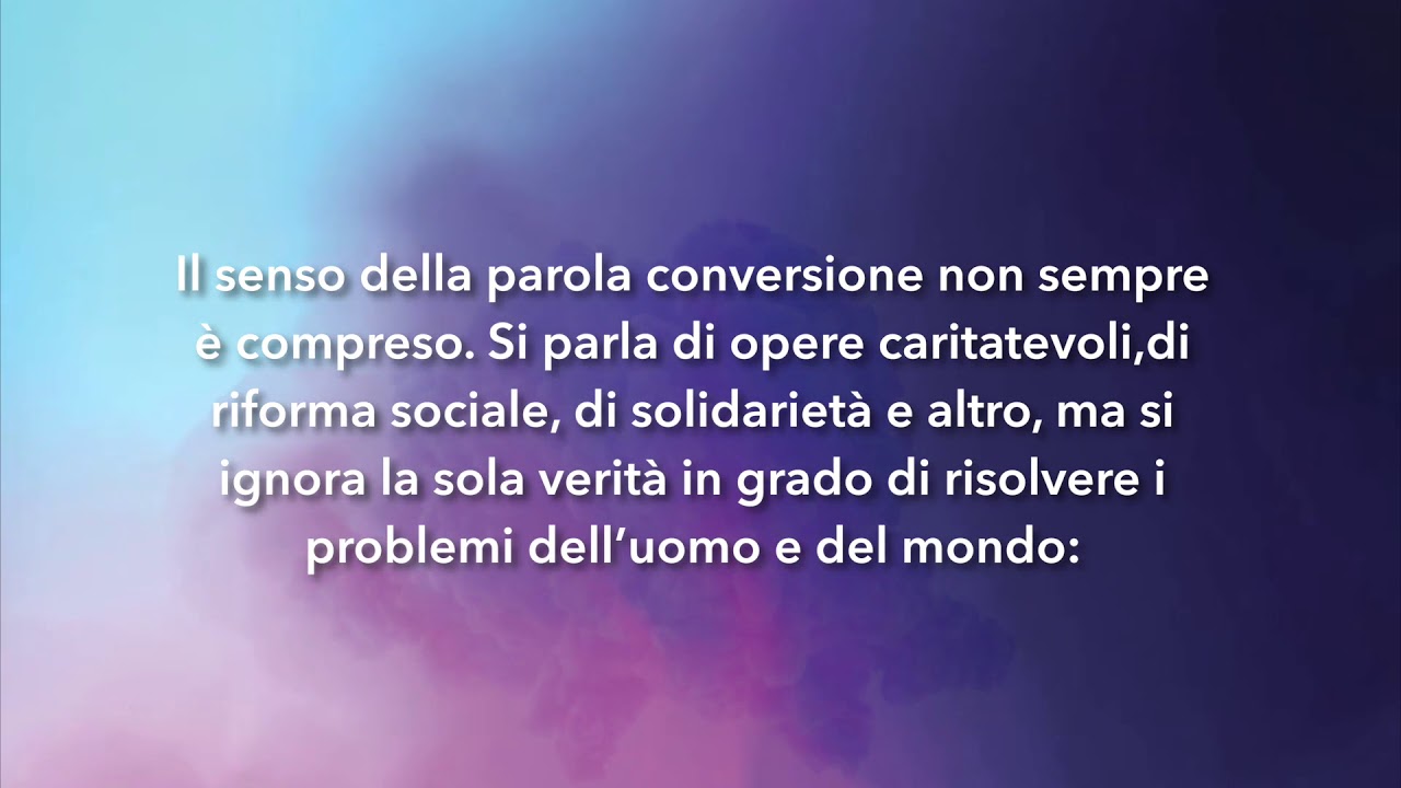 Meditazione Calendario"Parole di Vita" del 26 Ottobre 2019