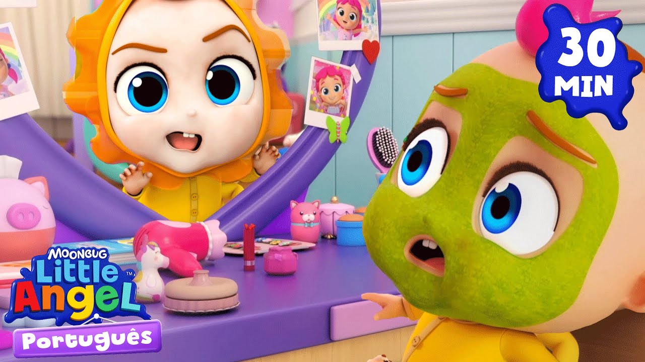 Brincando com as coisas da minha irmã 😄 Little Angel Brasil | Músicas Infantis em Português