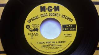 It Keeps Right On A Hurtin' , Johnny Tillotson , 1962 45RPM