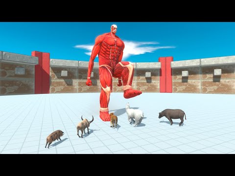 Colossal Titan vs Factions - Animal Revolt Battle Simulator