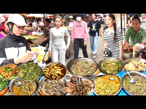 Best Cambodian STREET FOOD Tour - Happy Walking Tour in Hidden Food Market in Chbar Ampov Market