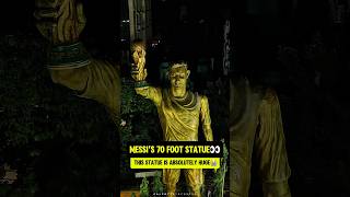 Messi got a 70 foot statue in Kolkata🐐