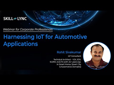 Harnessing IoT for Automotive Applications — Skill-Lync technical webinar thumbnail