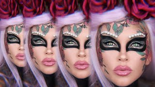 COSTUME MAKEUP: Rose Tattoo Masquerade