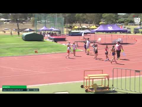 Girls U10 60m Hurdles Heat 3: 2024-25 State Combined Event Championships