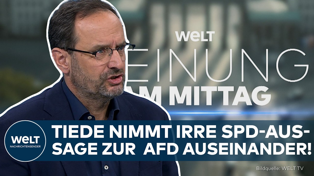 SPD: „Die Leute glauben diesen Parteien nicht mehr!“ – Tiede nimmt irre Aussage zur AfD auseinander!