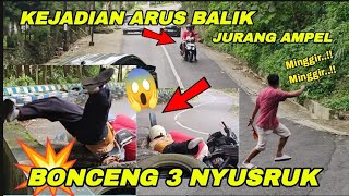 Download lagu MERINDING ‼️ NYUSRUK HINGGA TERPENTAL DI TIKUNGAN AKIBAT REM PANAS #shorts #short #jurangampel  mp3