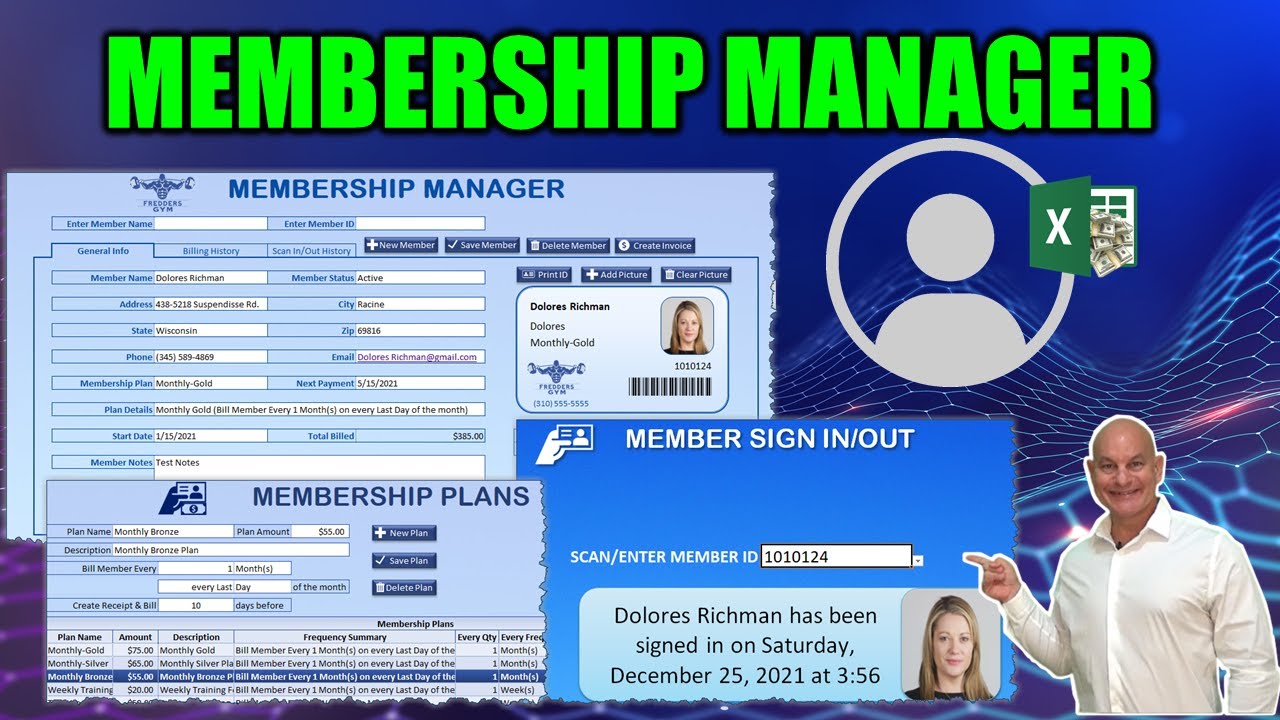 How To Create Your Own Membership & Gym Management Application In Excel [FREE DOWNLOAD]