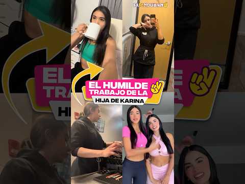 El humilde trabajo que tiene la hija de Karina García.