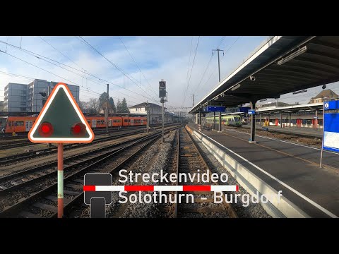 Cab ride Solothurn to Burgdorf - Führerstandsmitfahrt Solothurn nach Burgdorf