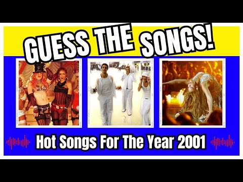 🔥🚨 MUSIC QUIZ VIDEO| Billboard Music Edition 2001. GUESS THE SONG | Quiz Trivia Game. 🚨🔥