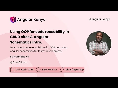 Using OOP for code reusability in CRUD sites and Angular Schematics intro
