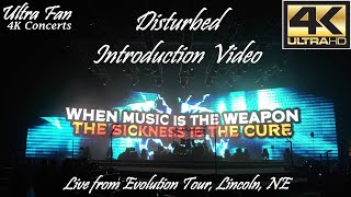 Disturbed - Introduction Video Live from Evolution Tour Lincoln