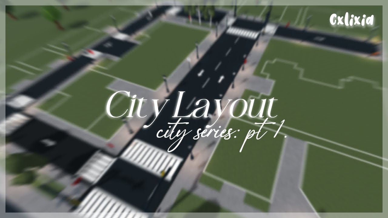 Bloxburg: City Layout | City / Town Series Part 1 | Roblox Speedbuild