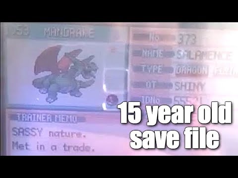 15 year old SAVE FILE on Pokemon Leaf Green  |  500 Subscriber Special