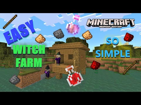 INSANE Witch Farm Build in Minecraft Bedrock 1.18!