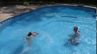 Real Snake In The Pool Freak Family Summer Vlogs Annabelle Freaks Out Victoria