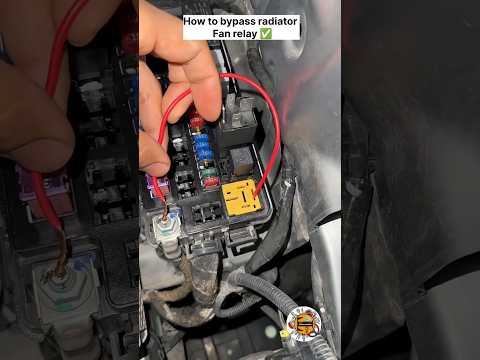 Radiator Fan Relay || How to Bypass radiator fan relay #shorts #shortvudeoviral #shortsfeed #reels