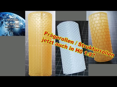 Prägerollen / Strukturrollen jetzt auch in H0 / 1:87