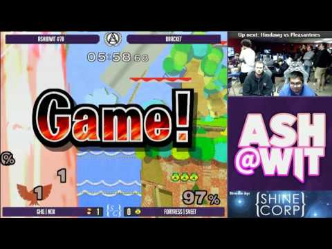 GHQ | Nox (Falcon) vs Fortress | Sveet (Sheik) - ASH@WIT #78 Melee Bracket