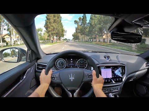 2021 Maserati Ghibli S Q4 GranLusso POV Test Drive (3D Audio)(ASMR)