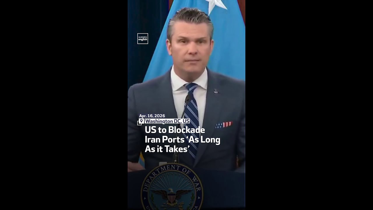 Video | US to Blockade Iran Ports ‘As Long As it Takes’