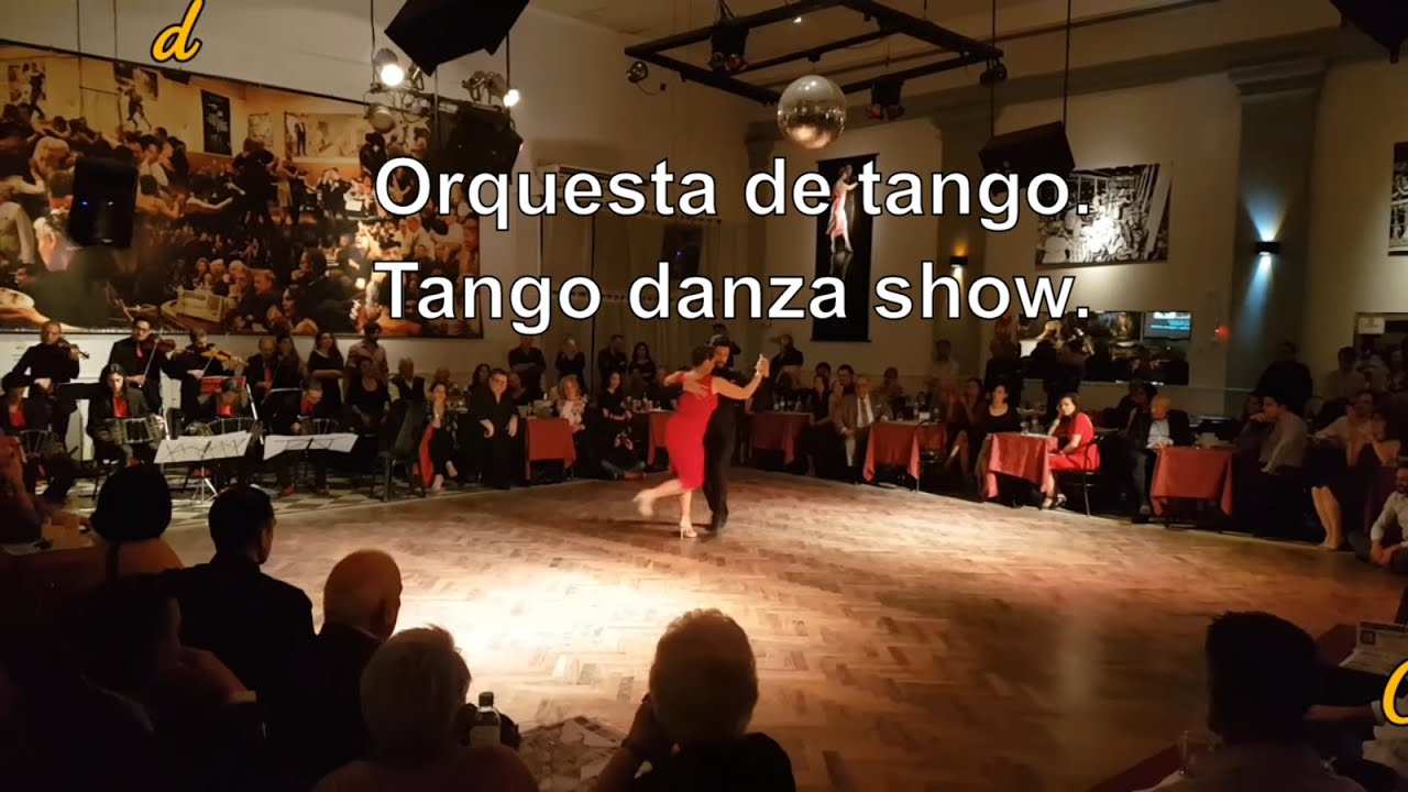 Full Tango show Corina de La Rosa, Alejandro  Andrian, tango live orquesta, milonga Parakultural