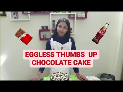 EGGLESS CHOCOLATE CAKE WITH THUMBS UP AND MILKMAID/SOFT AND SPONGY