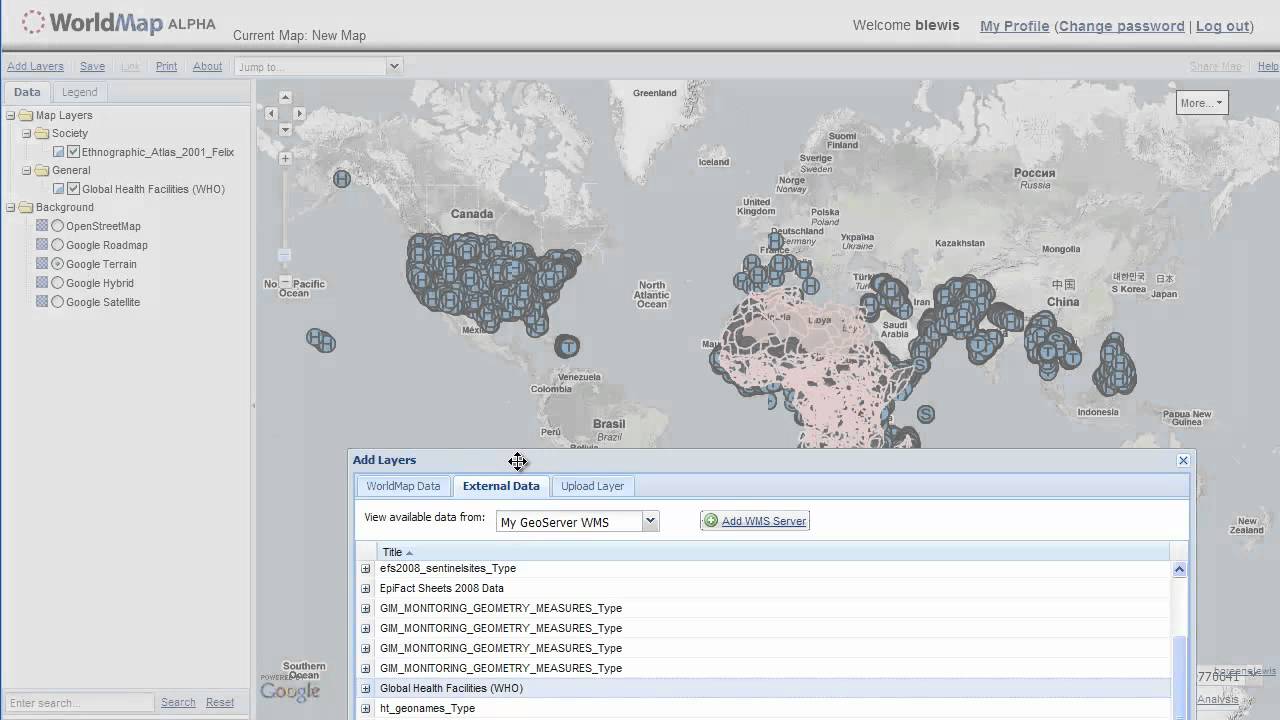 Loading Layers to a Map in WorldMap