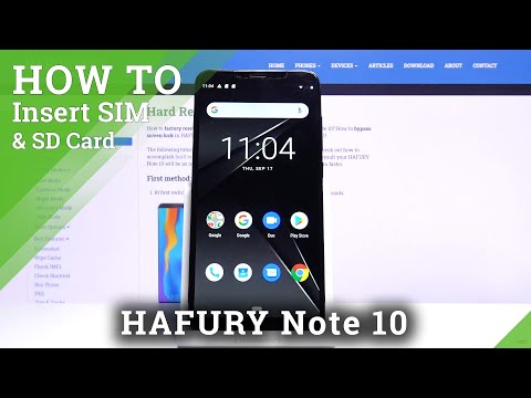 How to Inset SIM Card and SD Card to HAFURY Note 10 – Input SIM and SD Card
