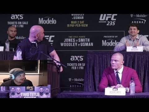 UFC 235 PRESS CONFERENCE REACTION! - JONES VS SMITH - WOODLEY VS USMAN