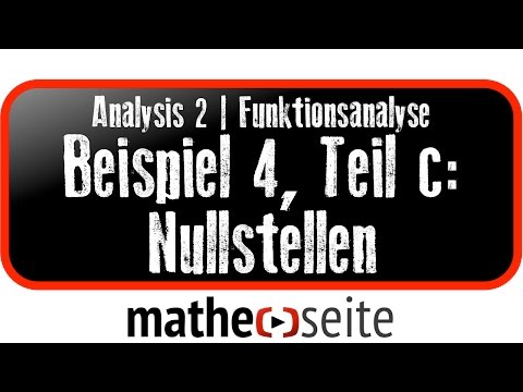 Kurvendiskussion Beispiel 4c: Nullstellen berechnen | A.19.04