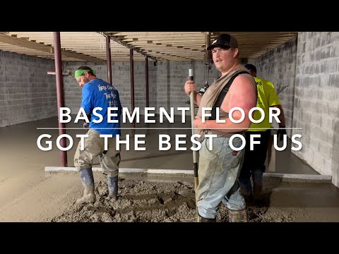 We learned a tough lesson while pouring this big basement floor.