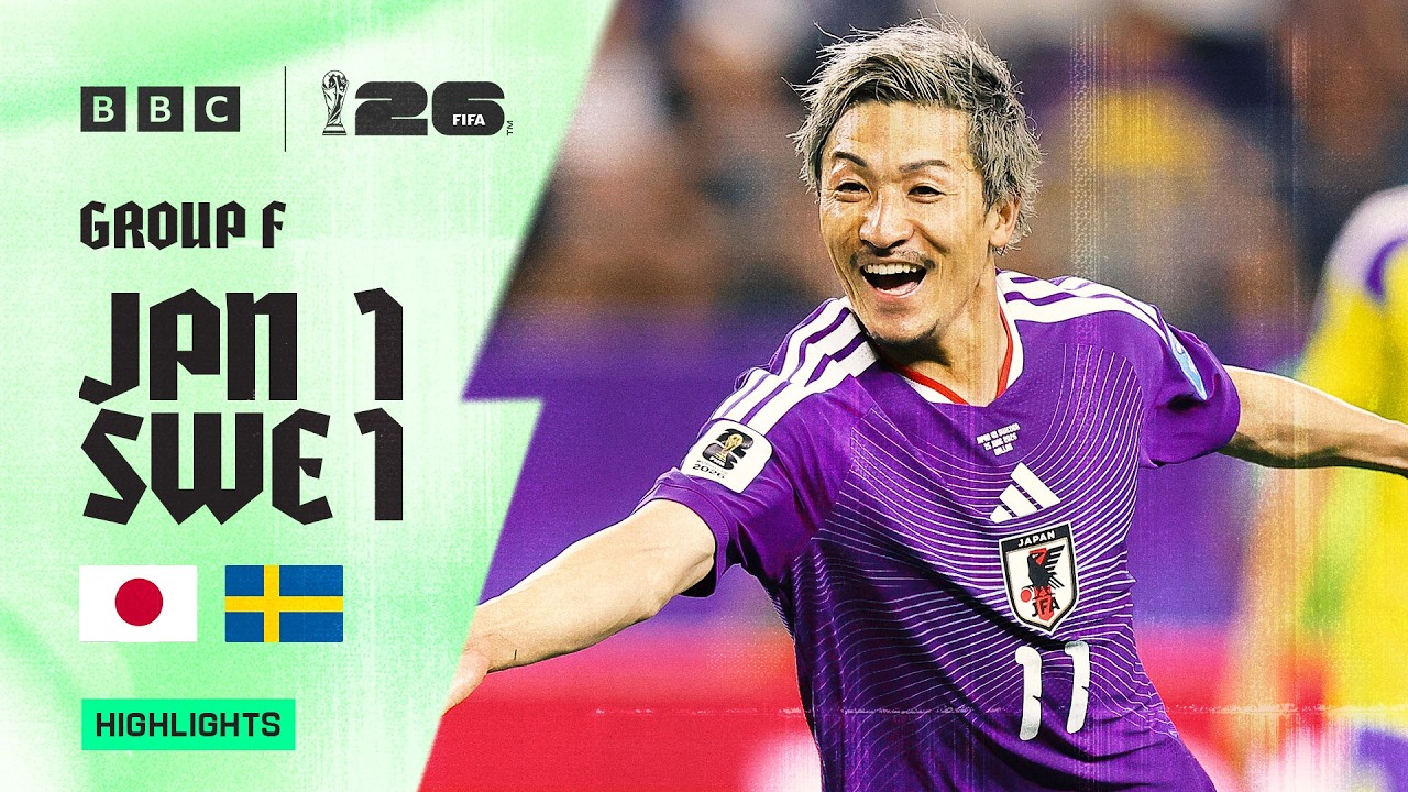 Japan 1-1 Sweden Highlights 🇯🇵🇸🇪 | 2026 FIFA World Cup | Group F - YouTube